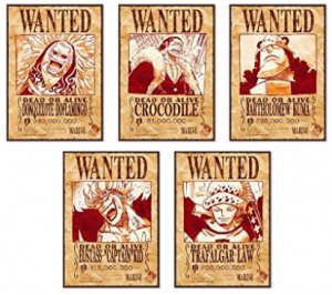 Wanted Posters Of One Piece Where To Buy