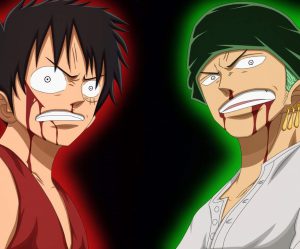 one piece luffy vs zoro