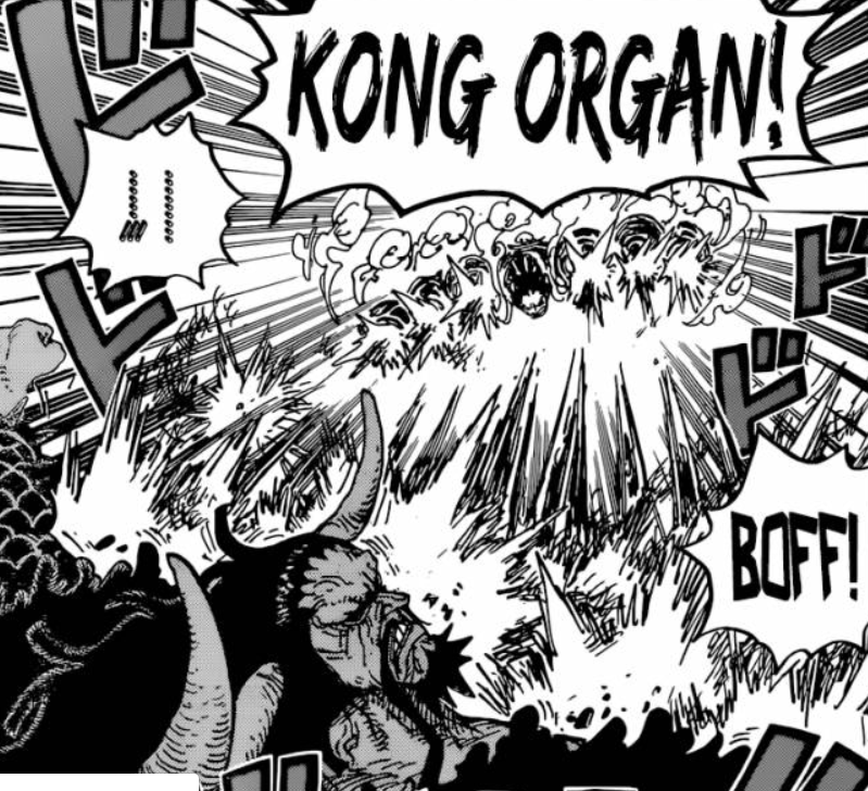 Luffy attacks Kaido - One Piece Manga Chapter 923