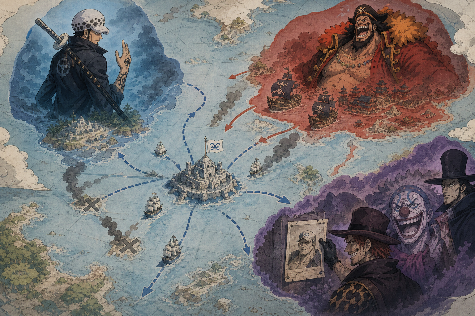 Illustration of competing powers after the Warlord system ends.